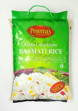 Preema Basmati Rice 20 lbs for Food service